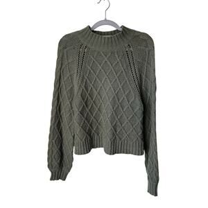 American Eagle Army Green Sweater - Medium